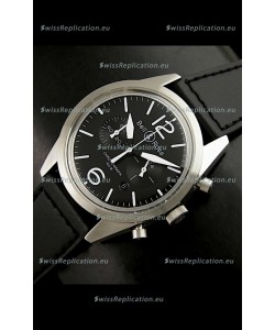 Bell and Ross BR126 Vintage Swiss Quartz Watch in Steel Case