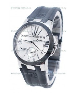 Ulysse Nardin Executive Dual Time Steel Black Watch