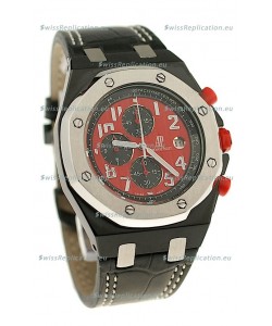 Audemars Piguet Royal Oak Offshore Limited Edition SingaporeGP 2008 Japanese PVD Watch in Red Dial