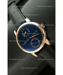 A.Lange & Sohne Cortes de Geneve Decorative Bridges Classic Replica Rose Gold Watch in Black Dial