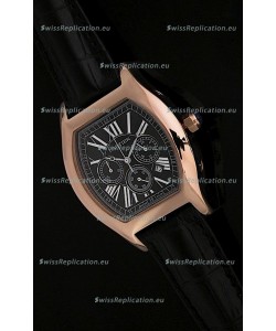 Cartier Tortue Japanese Replica Watch in Black Dial