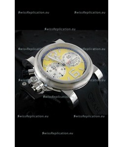 Graham Chronofighter Oversize Swiss Replica Watch in Yellow Dial