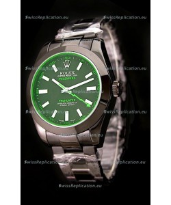 Rolex Milguass Prohunter Swiss PVD Watch in Green Dial