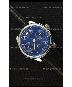 IWC Portugieser Annual Calender Midnight Blue IW503502 1:1 Mirror Replica Watch