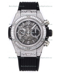 Hublot Big Bang Unico Stainless Steel Diamonds Casing 1:1 Mirror Edition Swiss Replica Watch