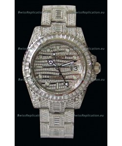 Rolex GMT Masters II Iced out Swiss Replica Watch 