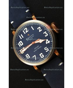 Zenith Pilot Type 20 Extra Special Vintage Style Blue Dial Swiss 1:1 Mirror Replica watch 