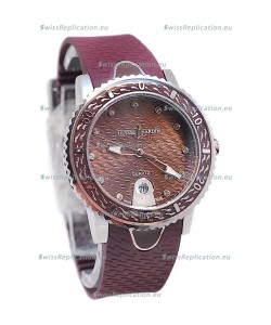 Ulysse Nardin Lady Diver Starry Night Replica Watch in Brown Dial