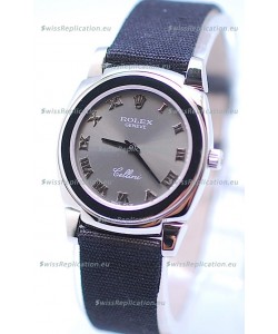 Rolex Cellini Cestello Ladies Swiss Watch in Grey Silver Face