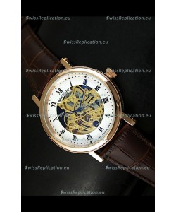 Breguet Classique Japanese Automatic Watch in Gold Skeleton Dial - Roman Hour Numerals