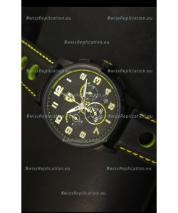 Scuderia Ferrari Heritage Chronograph Watch in Black Steel