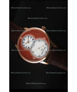 Jaquet Droz Grande Seconde Watch in Red Dial Rose Gold Case 