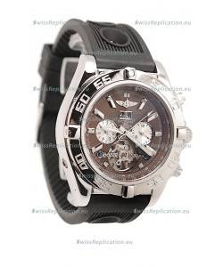 Breitling Chronograph Chronometre Japanese Tourbillon Watch in Brown Dial
