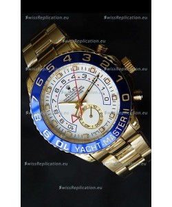 Rolex Replica Yachtmaster II Swiss Watch Yellow Gold - 1:1 Mirror Replica Watch