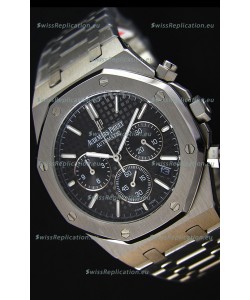 Audemars Piguet Royal Oak Chronograph Black Dial Swiss Quartz Replica Watch - 41MM