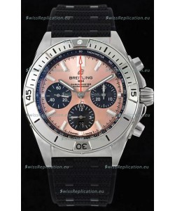 Breitling Chronomat B01 42 Edition Swiss 904L Steel Casing Pink Dial 1:1 Mirror Replica Watch