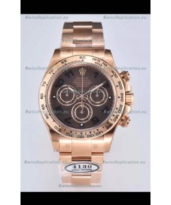 Rolex Cosmograph Daytona M116505-0011 Rose Gold Original Cal.4130 Movement - 904L Steel Watch